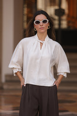 BLUSA PÁDUA BEGE