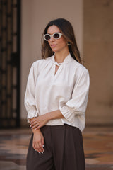 BLUSA PÁDUA BEGE