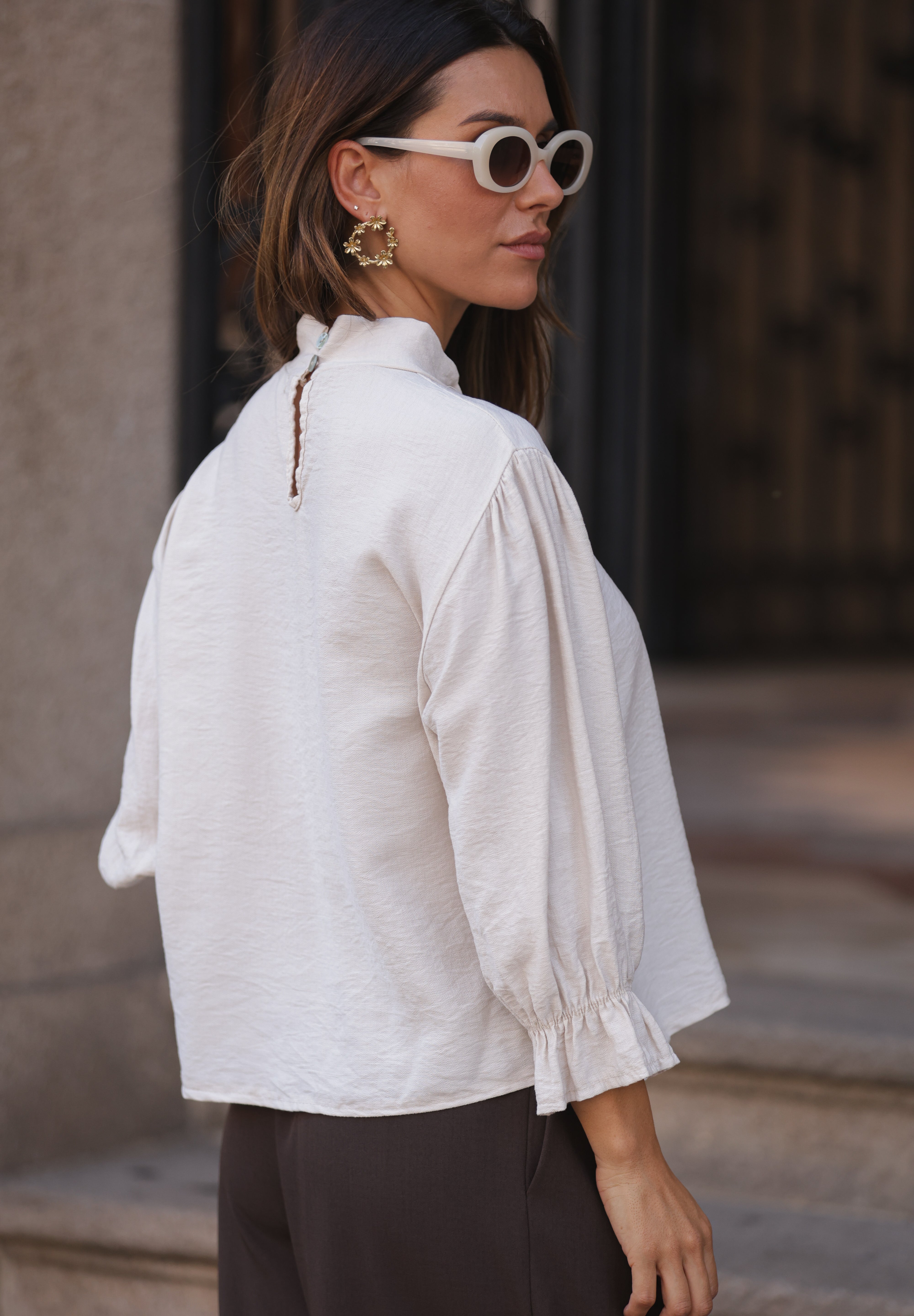 BLUSA PÁDUA BEGE