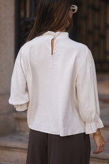 BLUSA PÁDUA BEGE