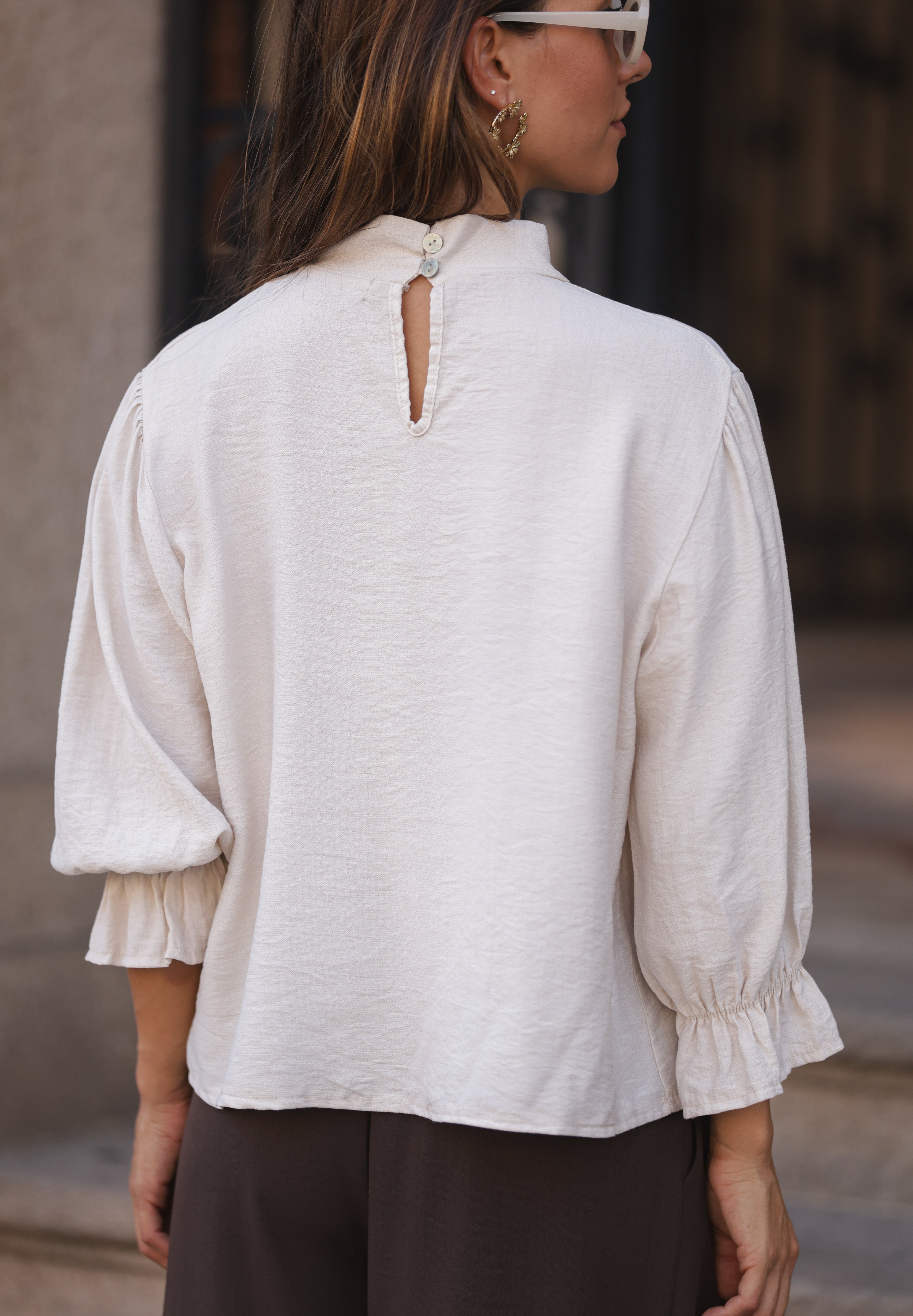 BLUSA PÁDUA BEGE