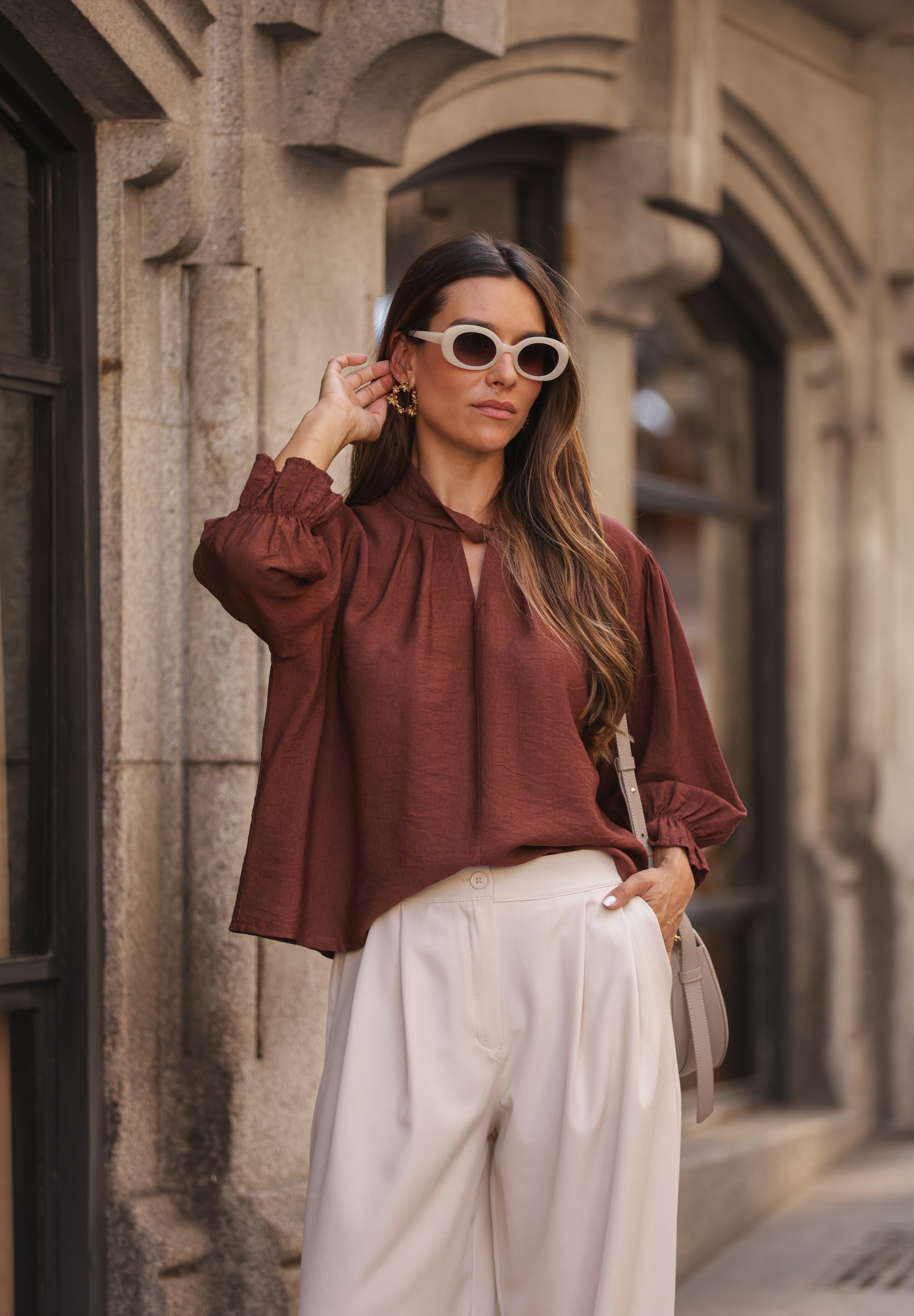BLUSA PÁDUA TERRACOTA
