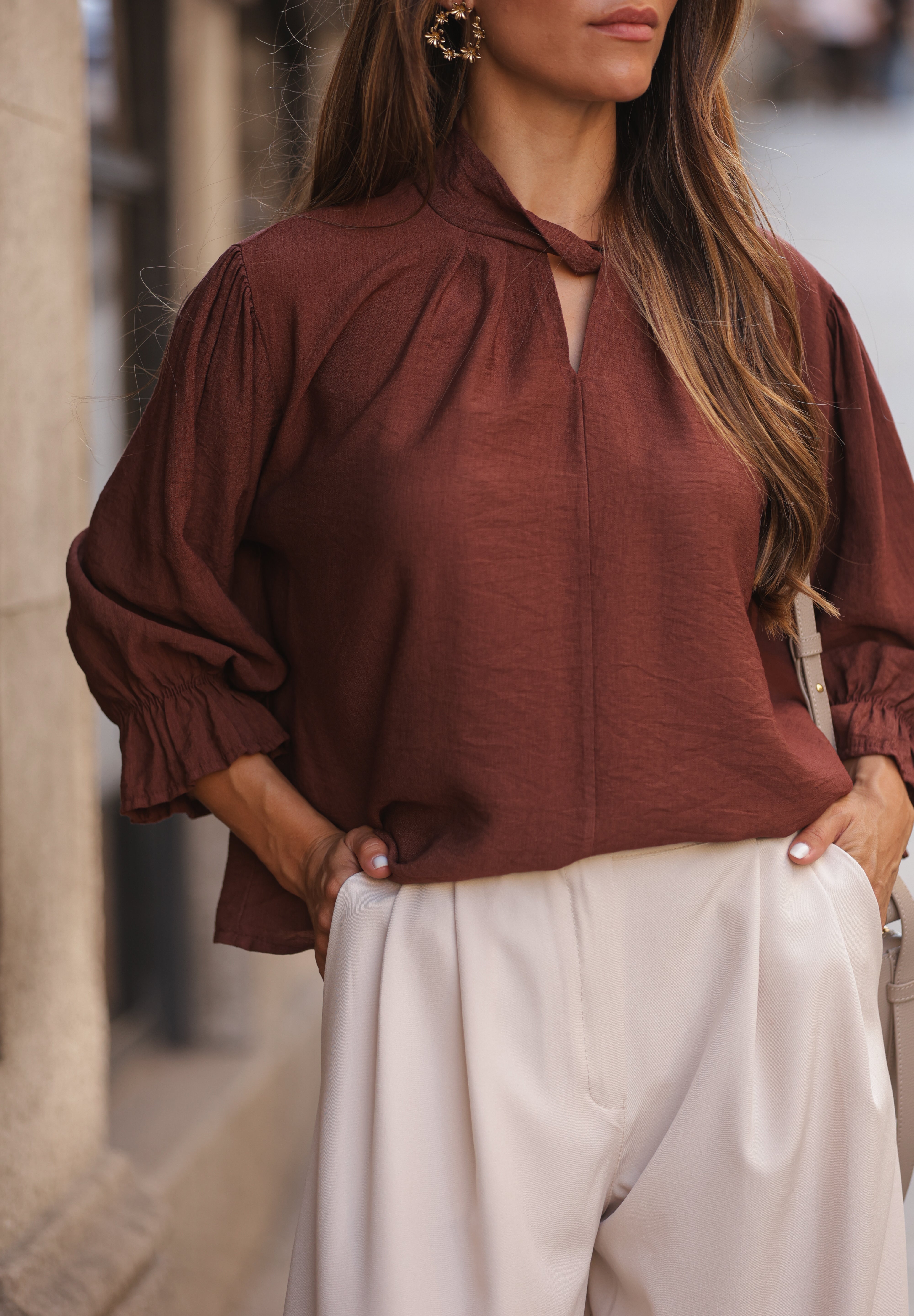 BLUSA PÁDUA TERRACOTA