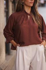 BLUSA PÁDUA TERRACOTA