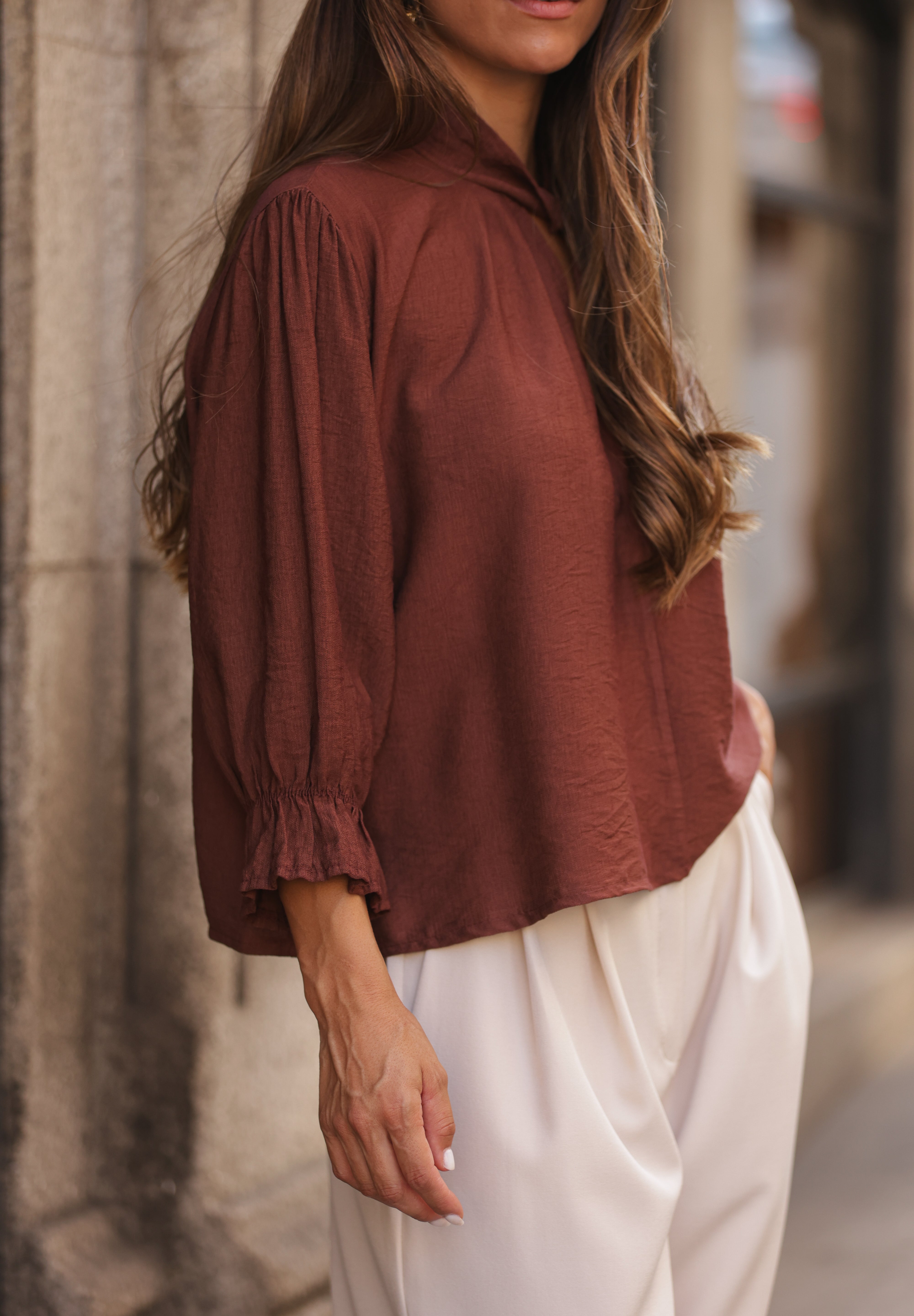 BLUSA PÁDUA TERRACOTA