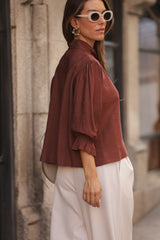 BLUSA PÁDUA TERRACOTA