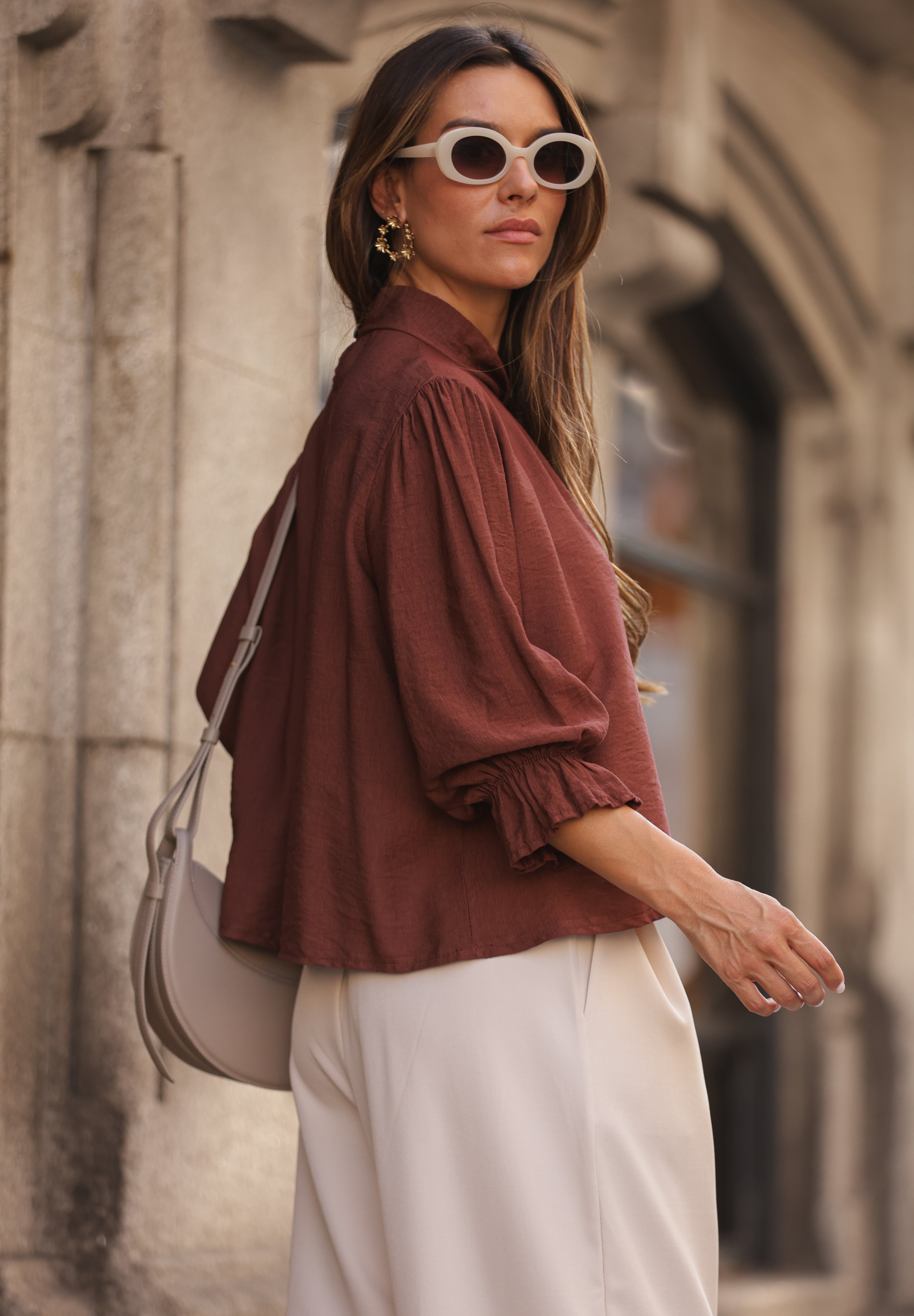 BLUSA PÁDUA TERRACOTA