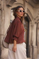 BLUSA PÁDUA TERRACOTA