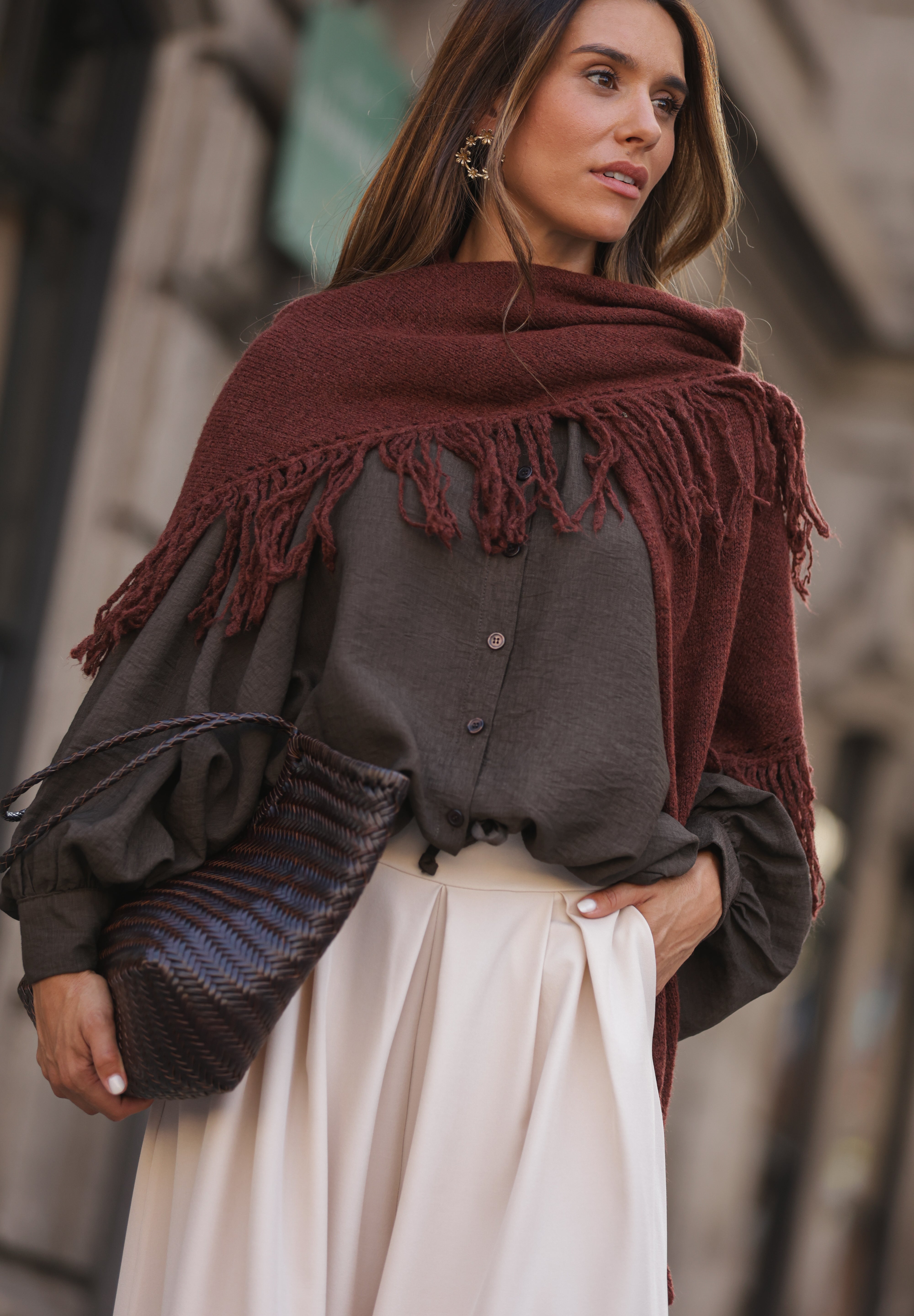 BLUSA BOLONHA CASTANHO