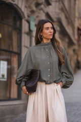 BLUSA BOLONHA VERDE MILITAR