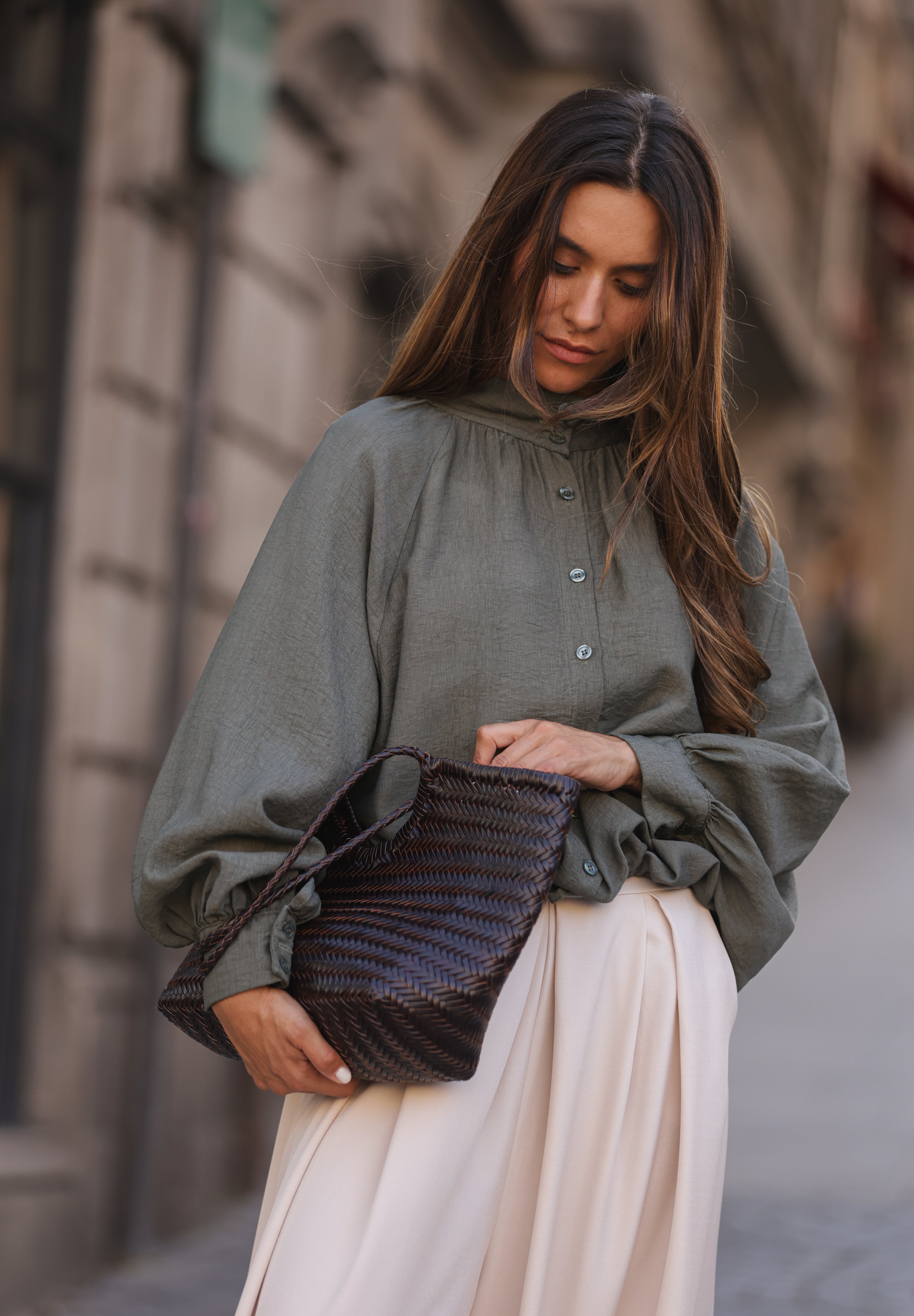 BLUSA BOLONHA VERDE MILITAR