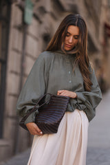 BLUSA BOLONHA VERDE MILITAR