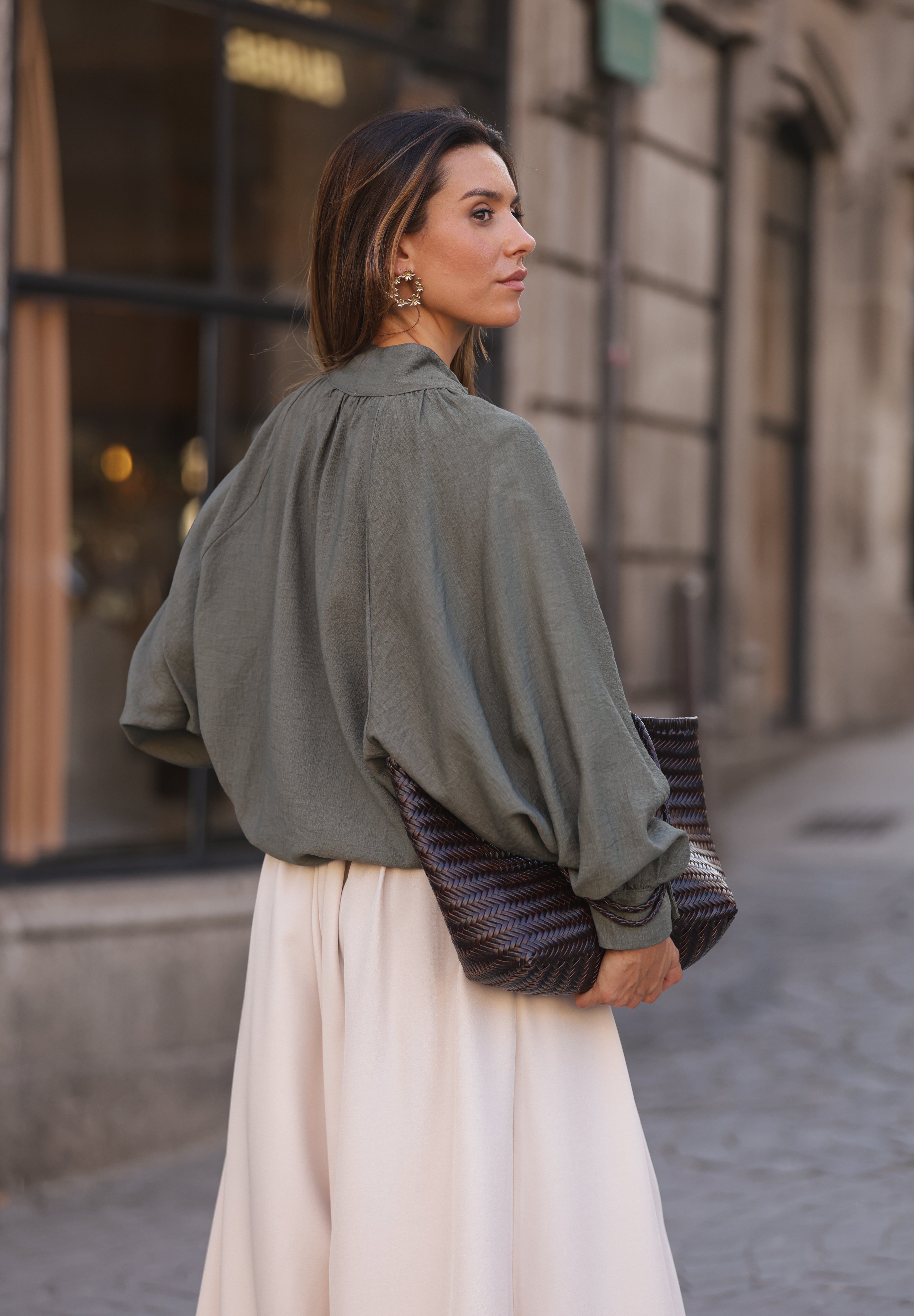 BLUSA BOLONHA VERDE MILITAR