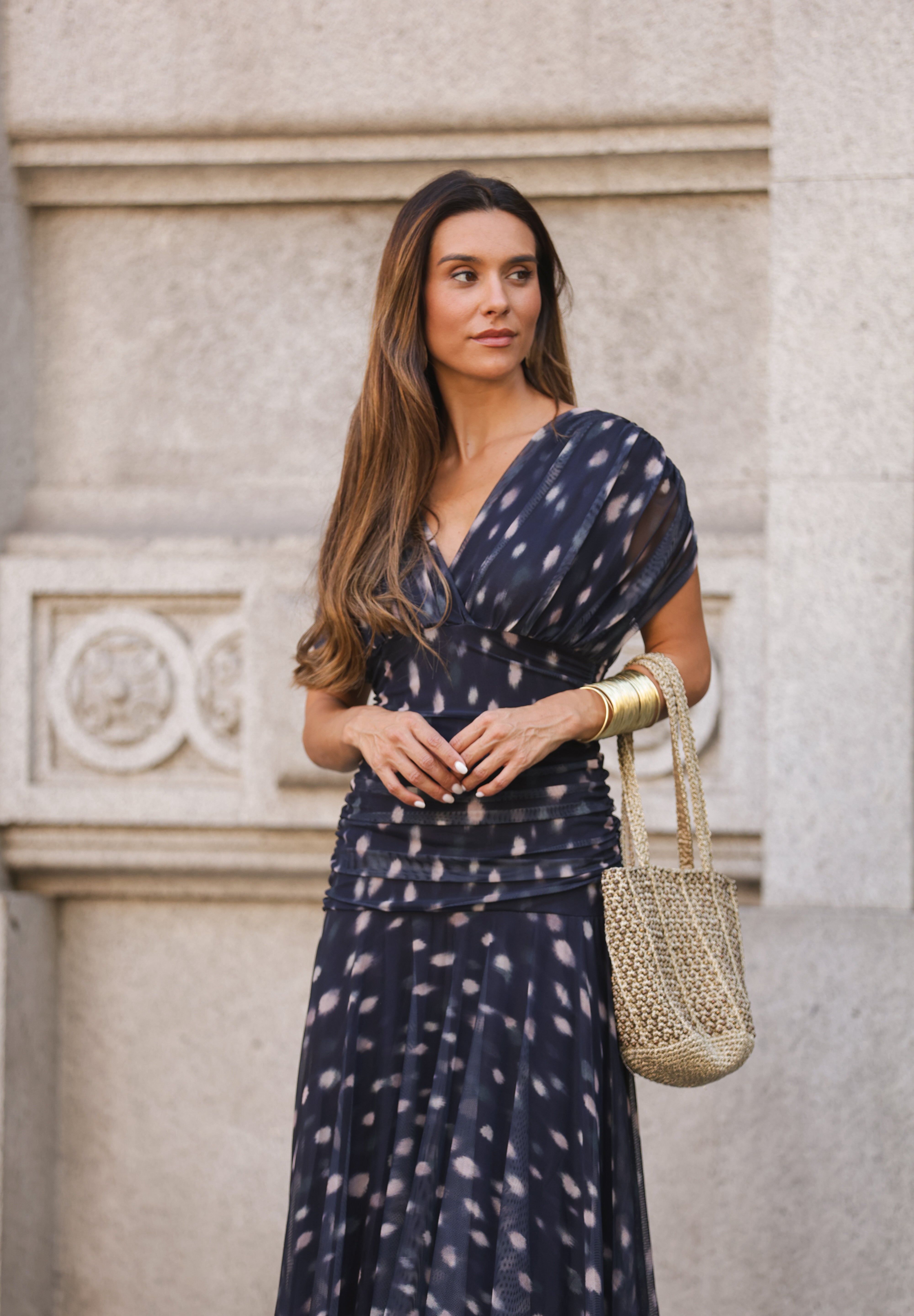 VESTIDO ISADORA AZUL MARINHO
