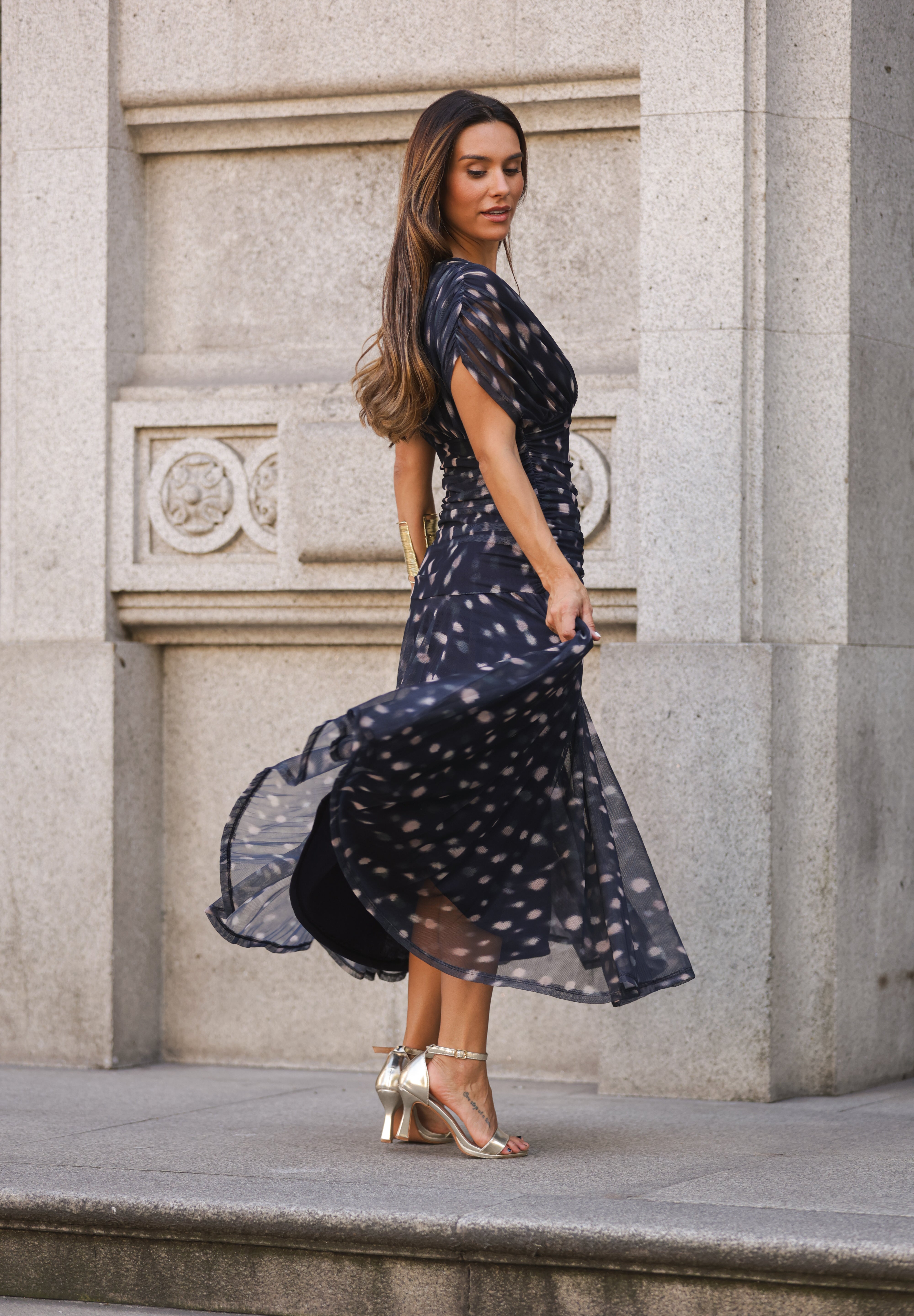 VESTIDO ISADORA AZUL MARINHO