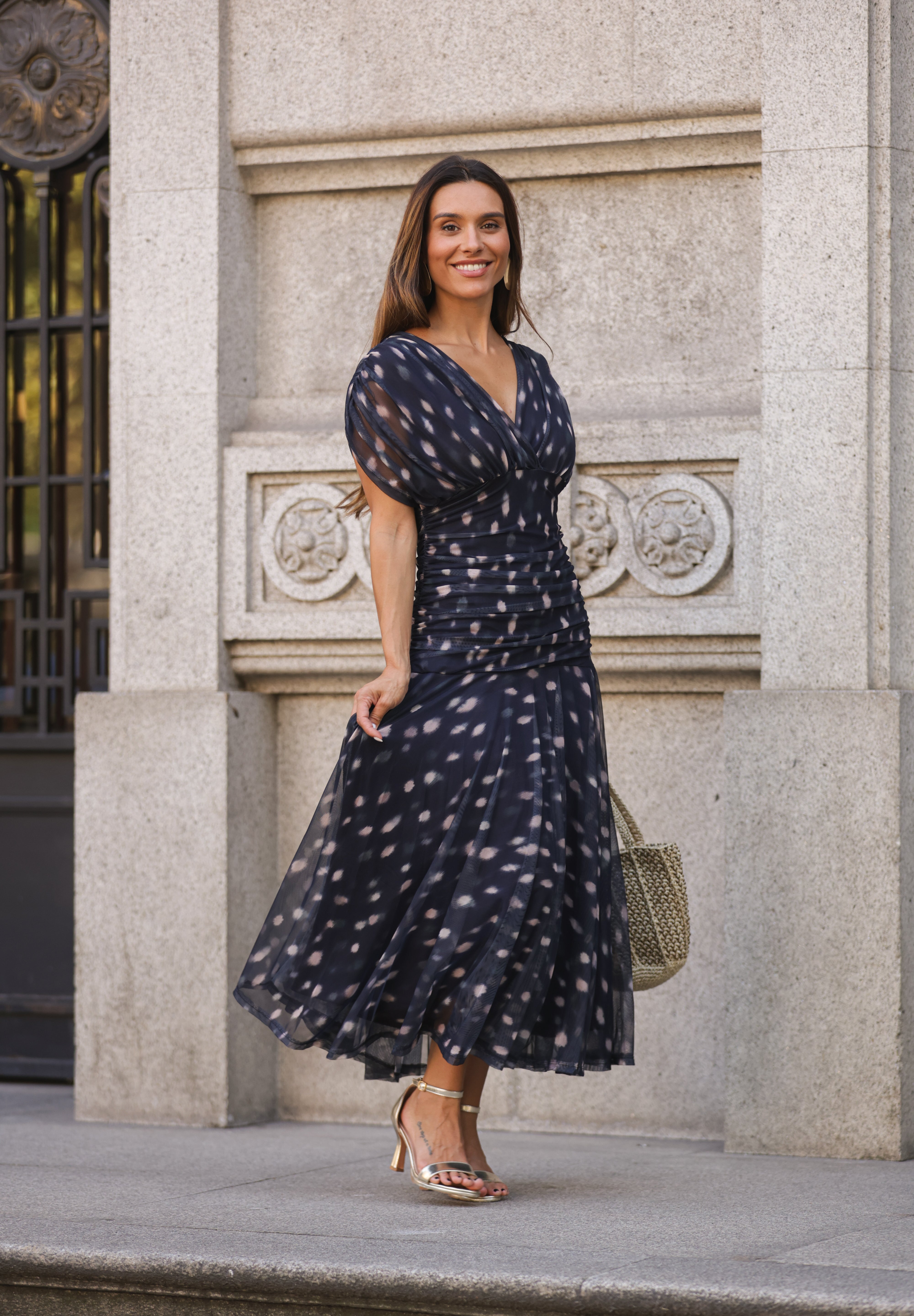 VESTIDO ISADORA AZUL MARINHO