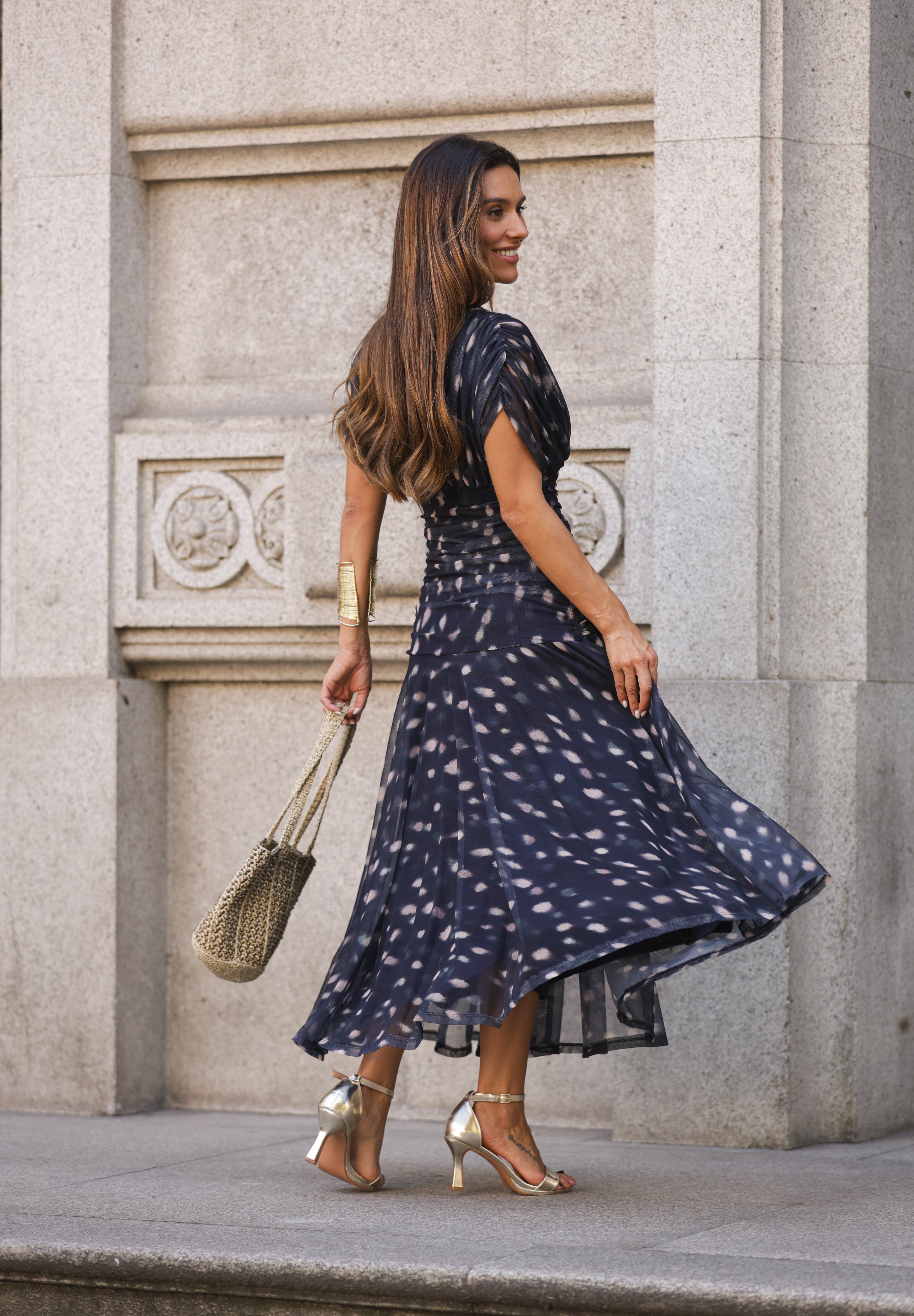 VESTIDO ISADORA AZUL MARINHO