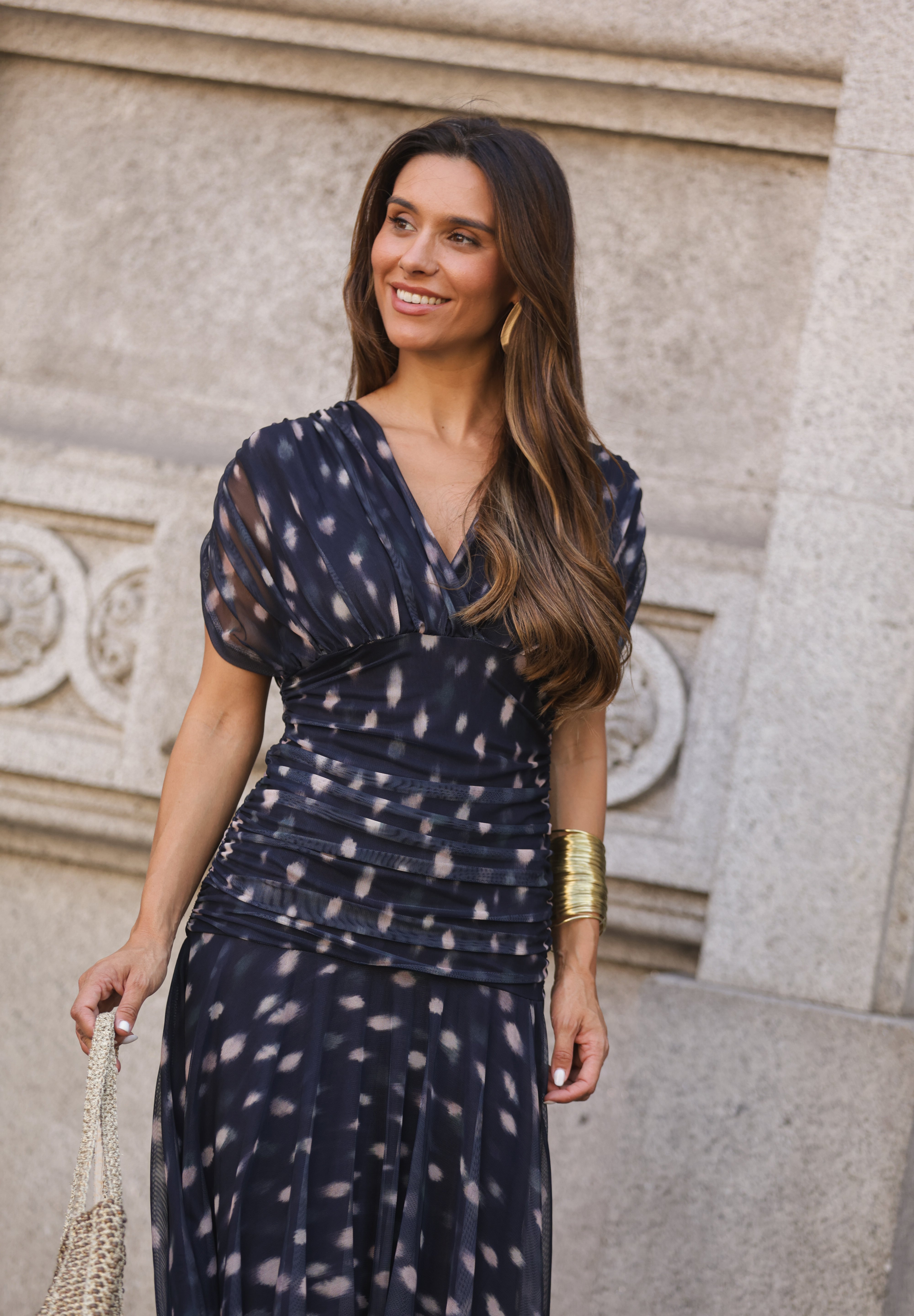 VESTIDO ISADORA AZUL MARINHO