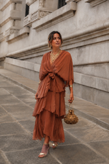 CARLOTA TERRACOTTA DRESS