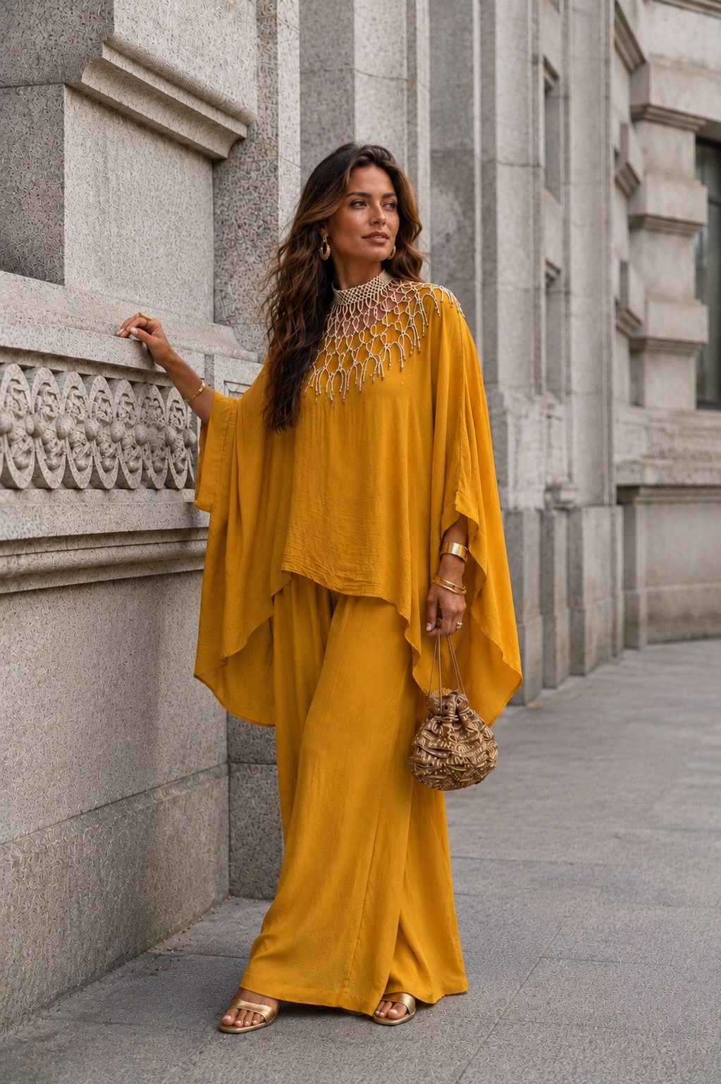 CONJUNTO JULIETA AMARILLO MOSTAZA
